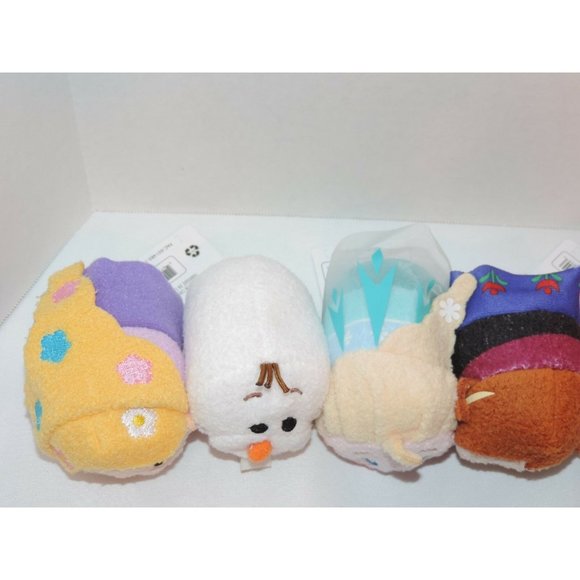Disney Tsum Tsum Frozen Tangled Mini Plush 3.5 Inch Lot 10 New Elsa Olaf Anna - Picture 3 of 12